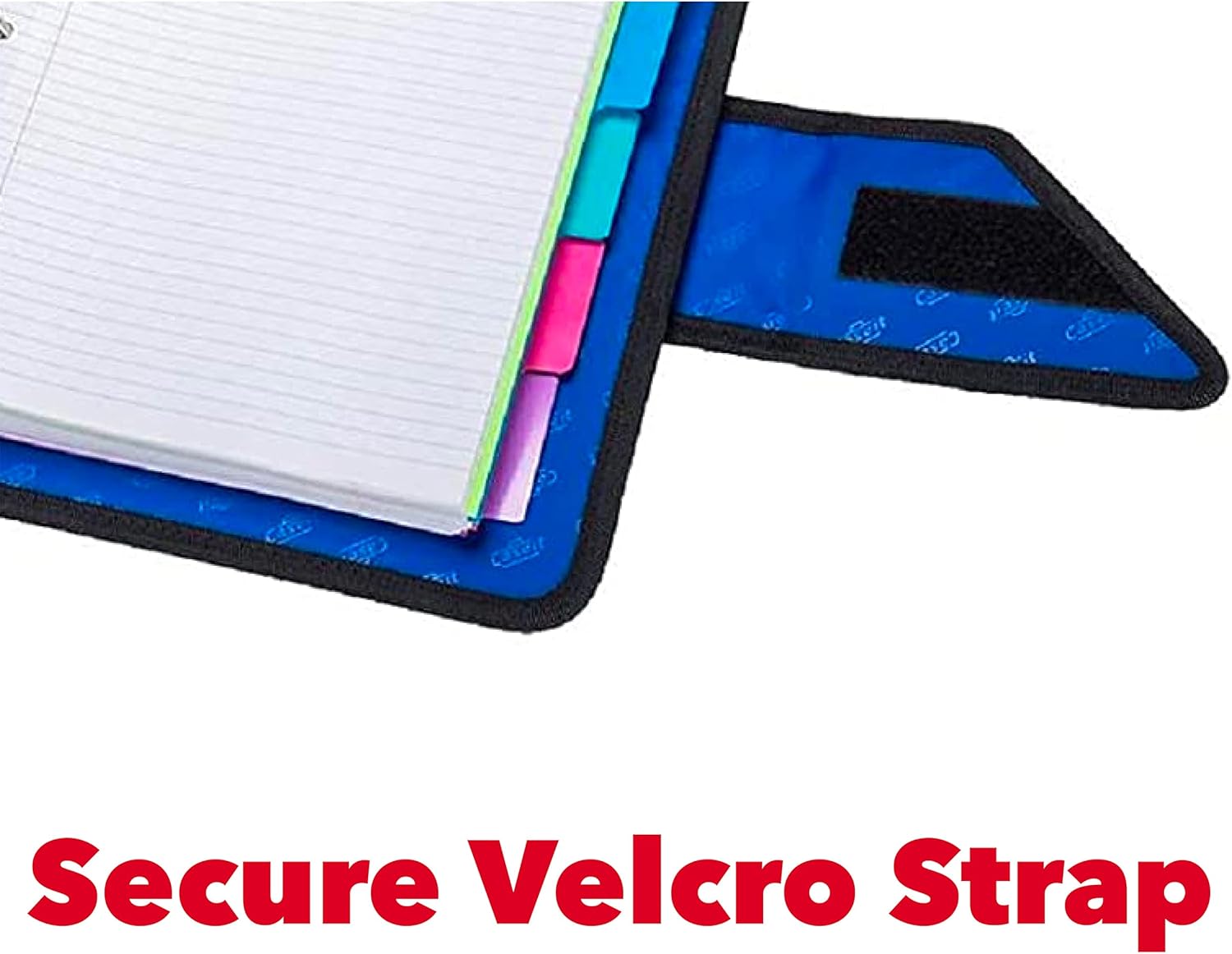 Case-it The Open Tab Secure Seal Binder - 2 Inch O-Rings - 5 Color Tab Expanding File Folder - Multiple Pockets - 400 Sheet Capacity - Red S-826-A