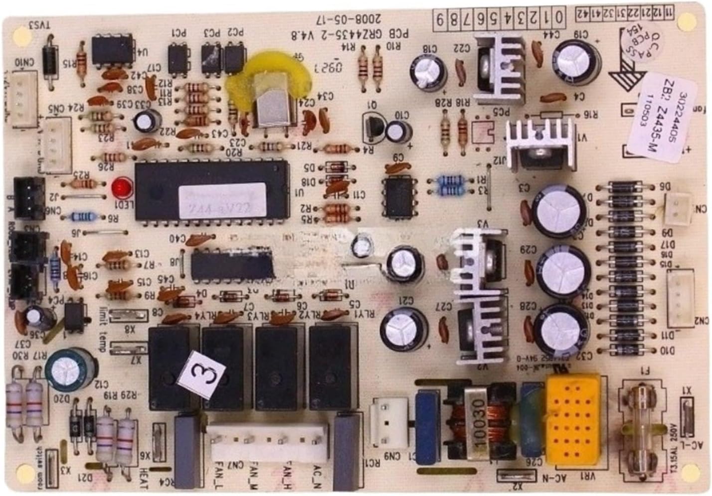 1pcs 30224405 Z4435-M Circuit PCB GRZ4435-2 Indoor Unit Control Board Air Conditioner Conditioning Spare Parts