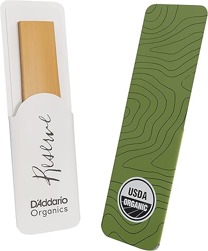 Miniatura 27 de D'Addario Organic Reserve - Cañas de saxofón soprano, selladas individualmente, 3.0+ fuerza, paquete de 10