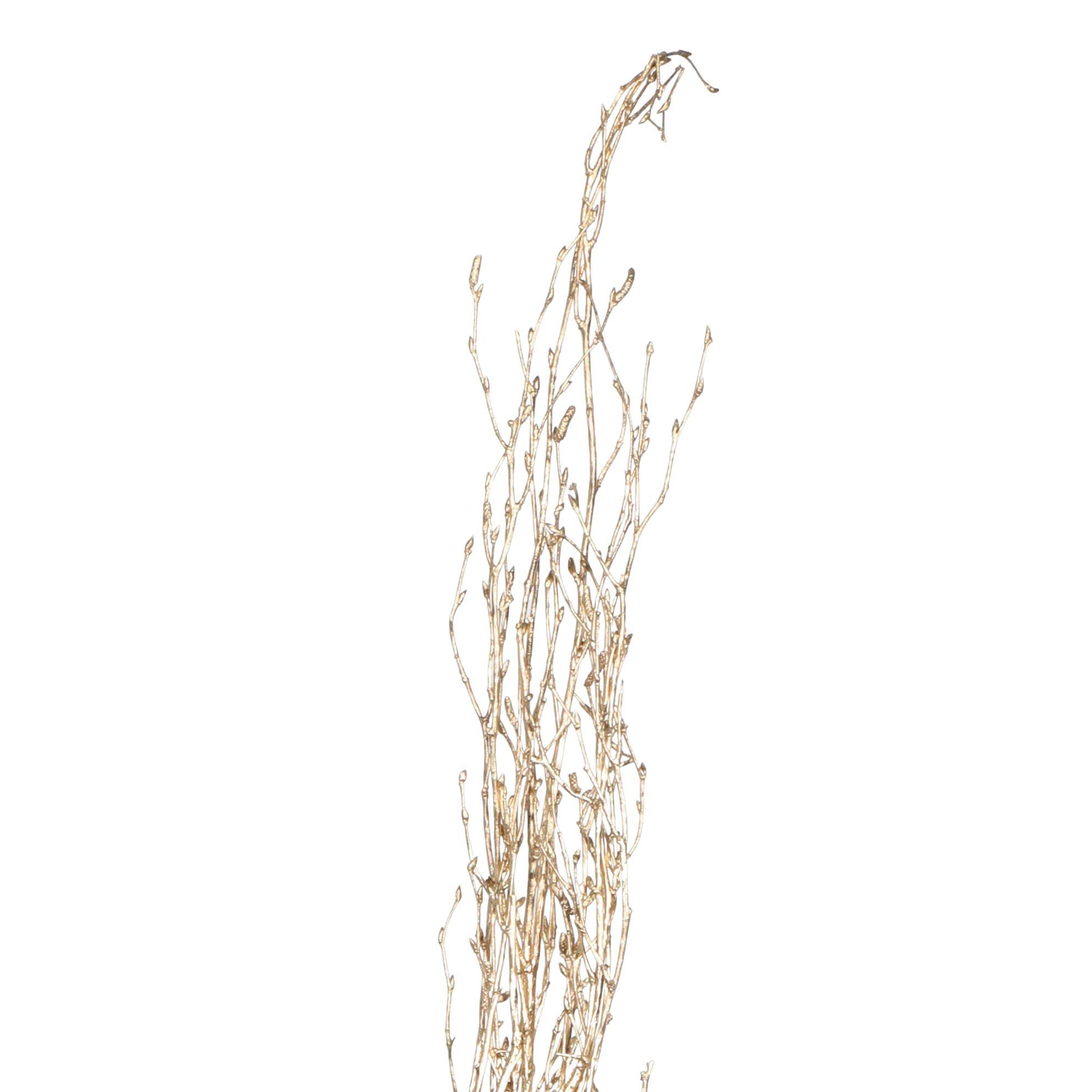 Green Floral Crafts - Gold Birch Branches, Pack of 16, 2-2.5 Ft Ballroom Gold Branch Tips