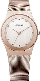 Damen Quarz Uhr | Armbanduhr 27 mm Edelstahlgehäuse und Zifferblatt | Milanaisearmband | Saphierglas | 3 ATM | 12927