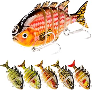 Joyeee Señuelos y Moscas de Pesca, señuelo de Pesca mar, Crankbait Sea Fishing Pike Fishing Lure Kit, Mackerel Salmon Cod Sea Bass Sea Trout Black Silver, Pescar Señuelos para bajo Cebo