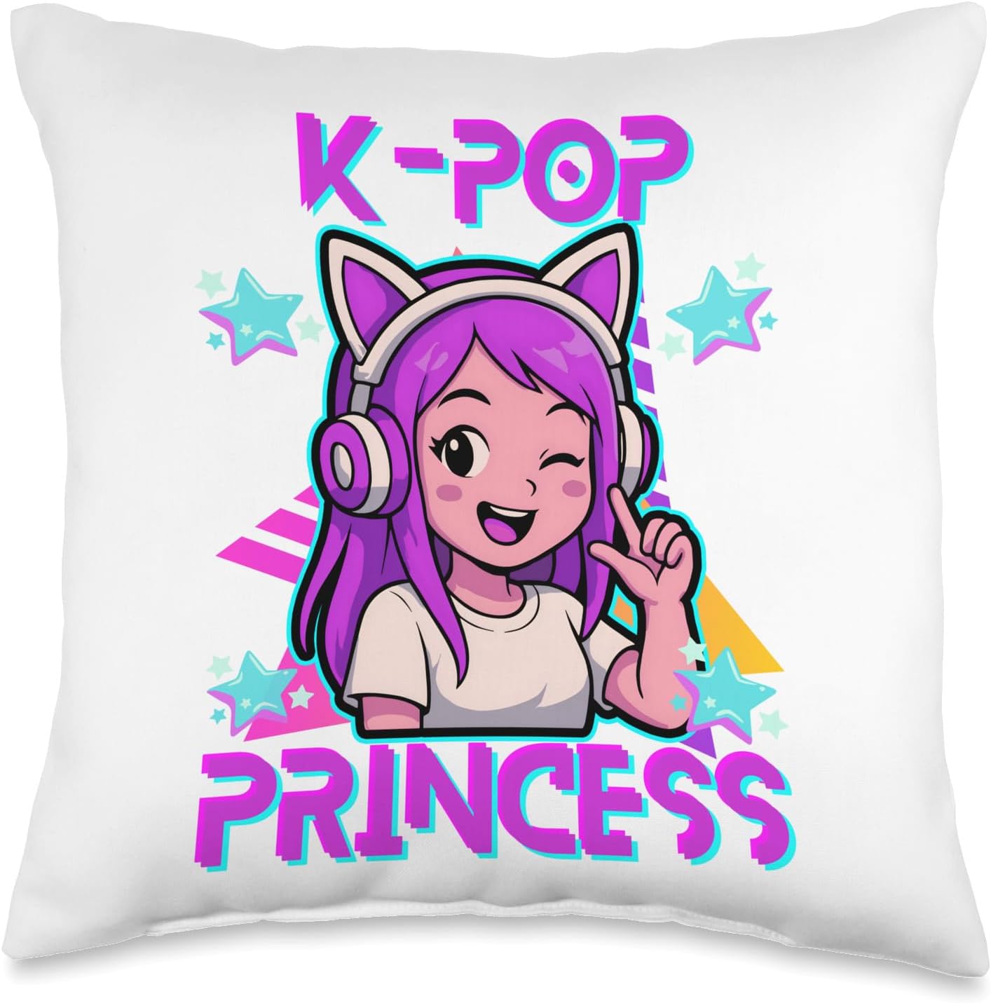 6 Years Old Birthday K pop Kids 6th Birthday Girls K-pop Throw Pillow