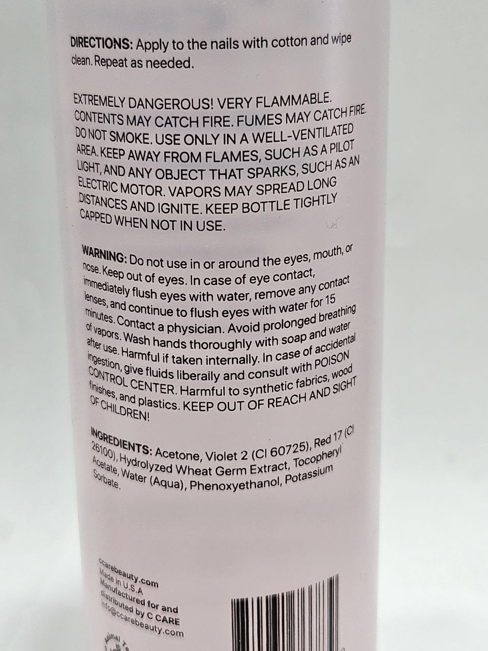 Nourishing Acetone Nail Polish Remover | Professional Quality | Rapidly Removes Natural, Natural, Gel, Acrylic, and Glitter Nails | 16 Fl oz