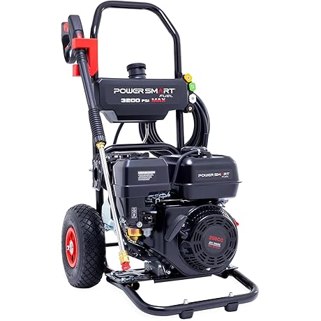 PowserSmart Gas Pressure Washer 3200 PSI, 2.5 GPM with Soap Tank