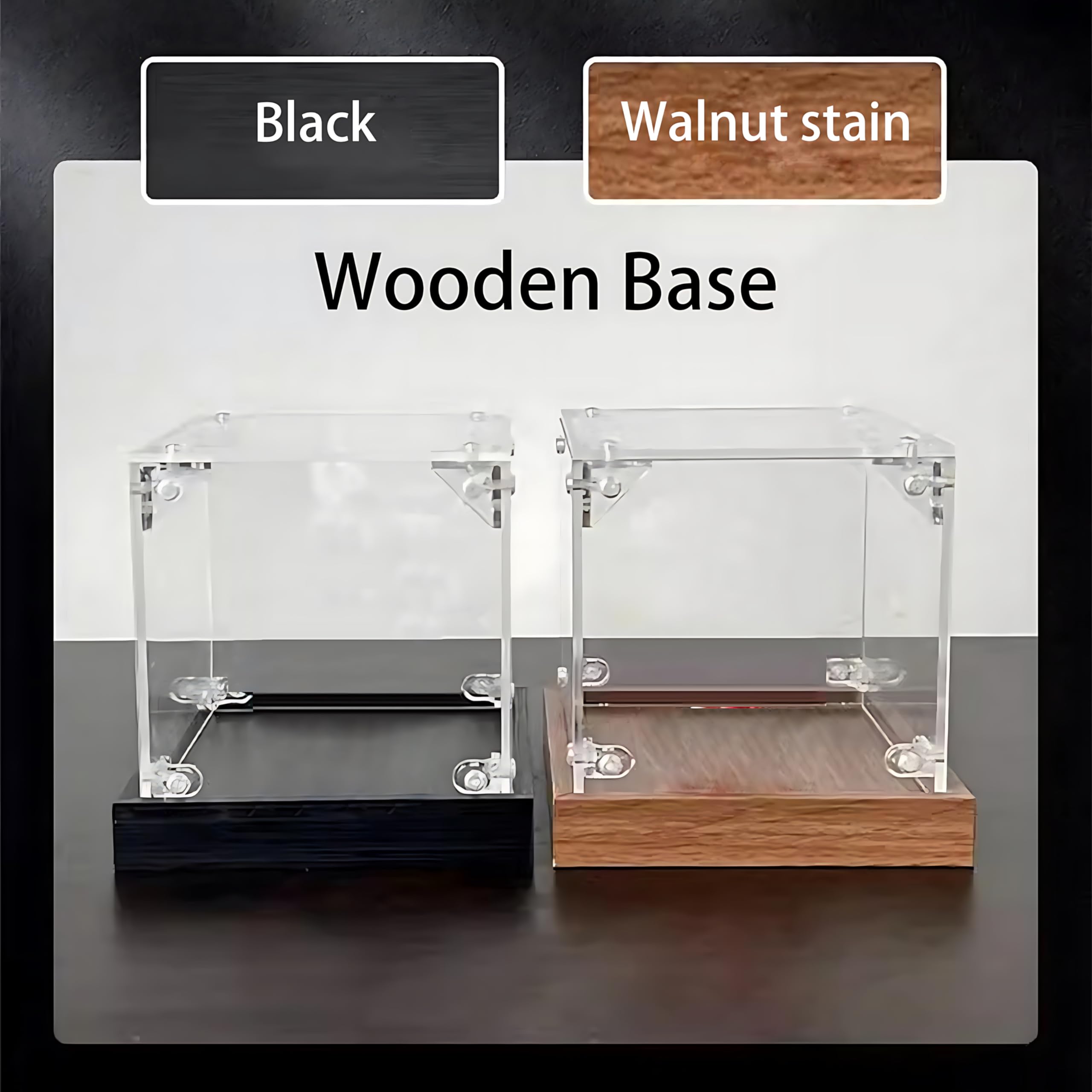 Vitrine transparente en acrylique pour L-e*g-o 10354 Shire - Boîte de rangement anti-poussière - Noir