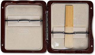 GEWA 751005 - Estojo de madeira para 6 linguetas de clarinete, cor castanho vermelho