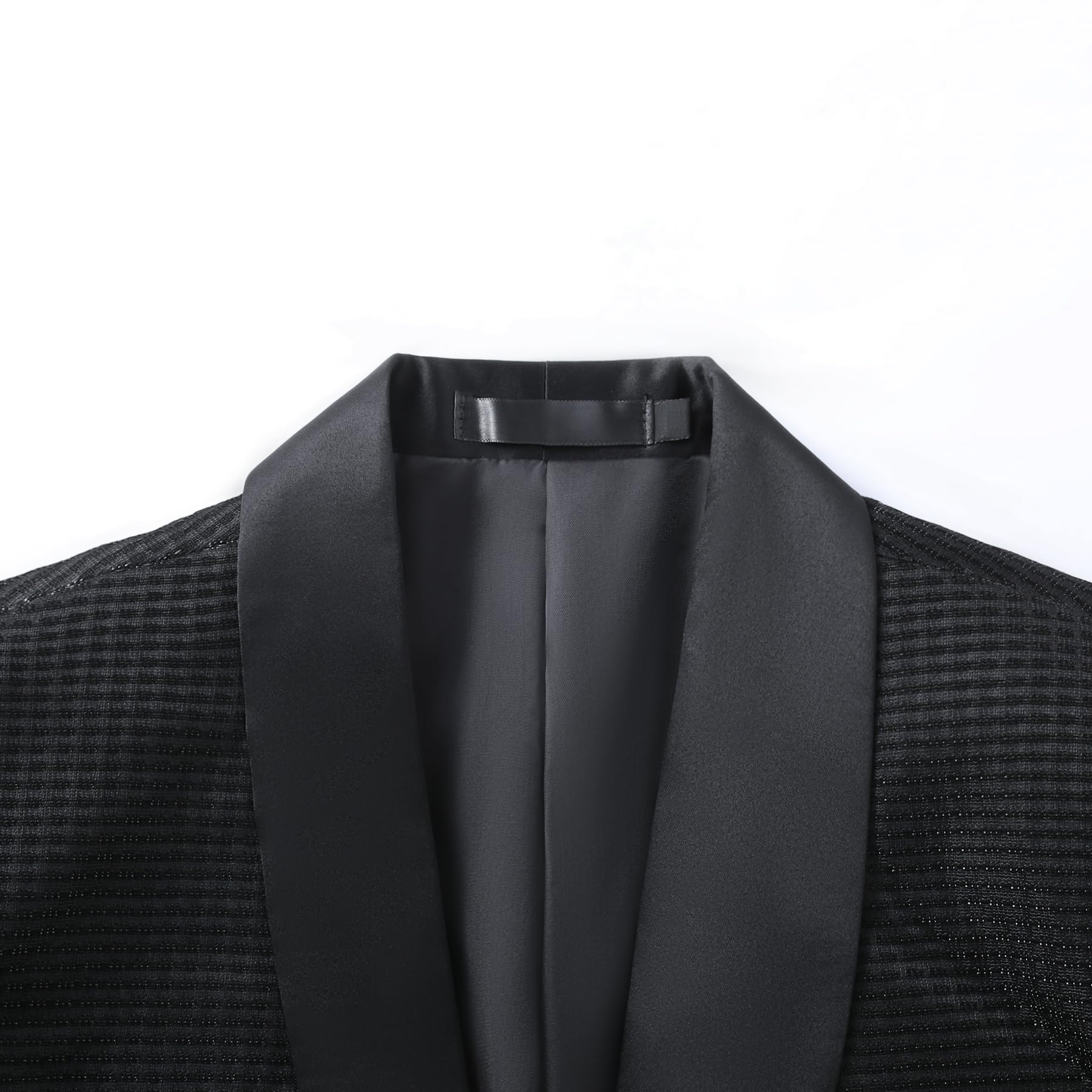 YFFUSHI Blazer Uomo Smoking Elegante Lucido con Colletto a Sciarpa Slim Fit per Cerimonie Matrimoni Gala