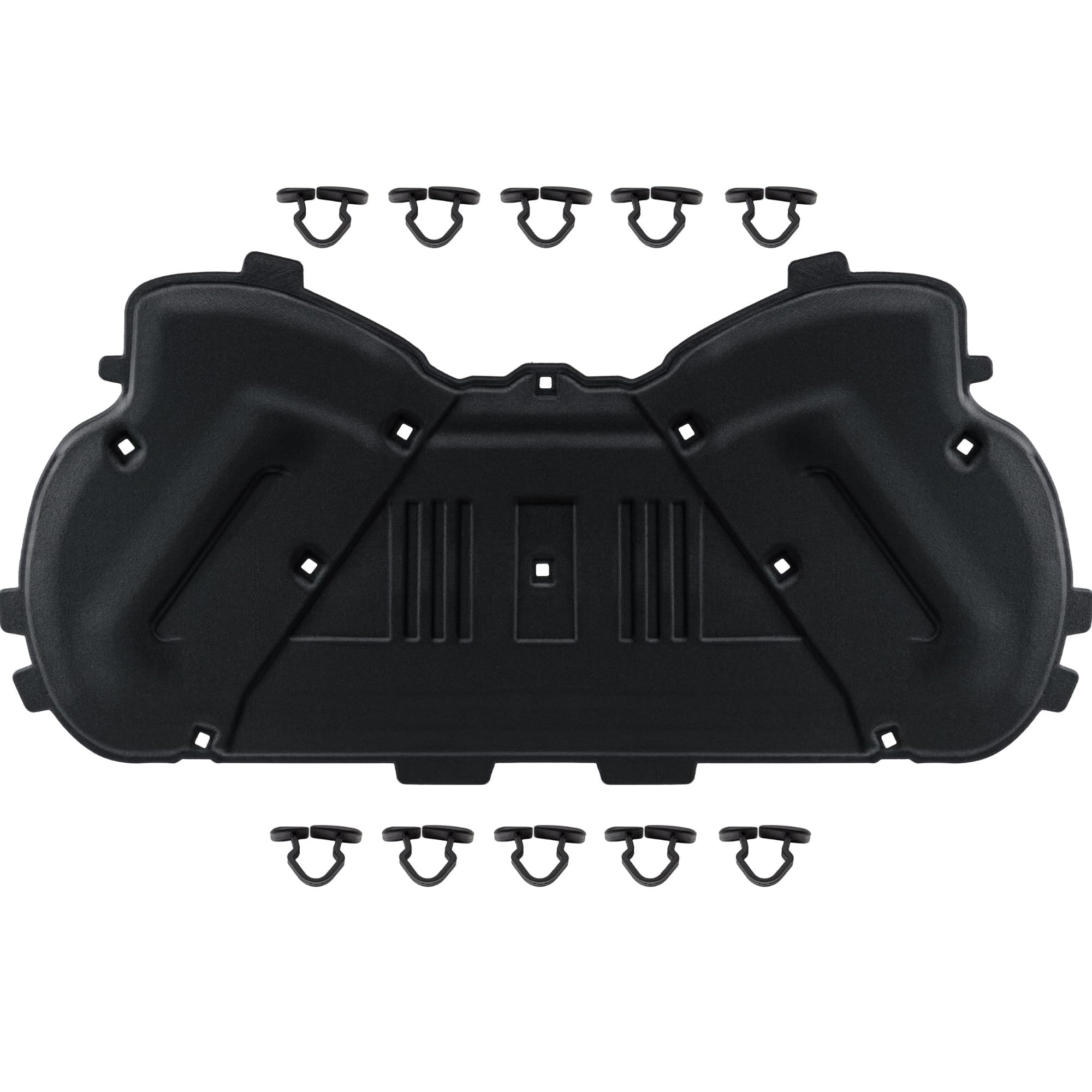 GEPCO Alfombrilla aislante para capó aislamiento del compartimiento del motor con clips Compatible con Audi Q5 8RB SQ5 2008-2017 8R0863825