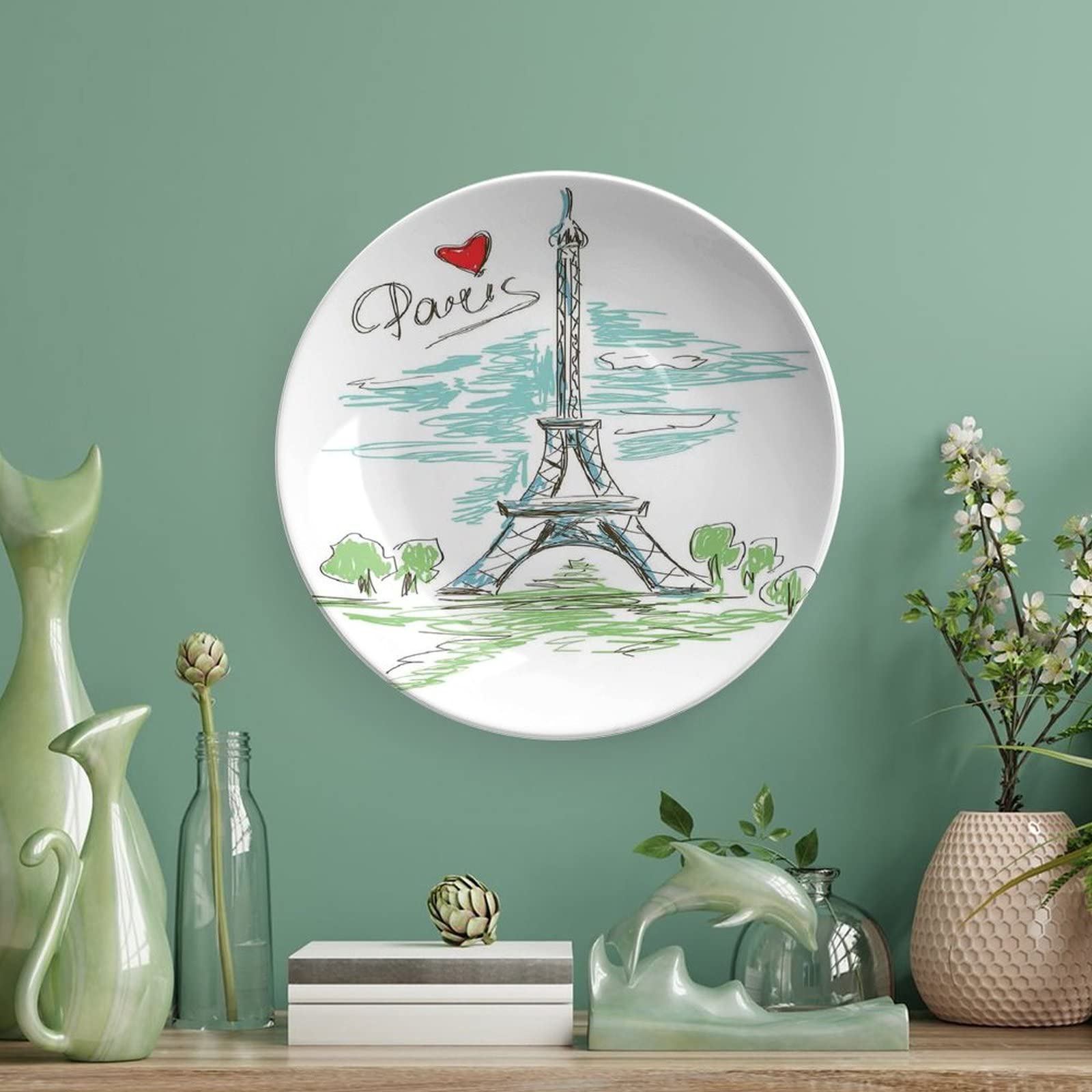 Amazon.com: 6 Inch Decorative Plate,Paris Tableware Plate