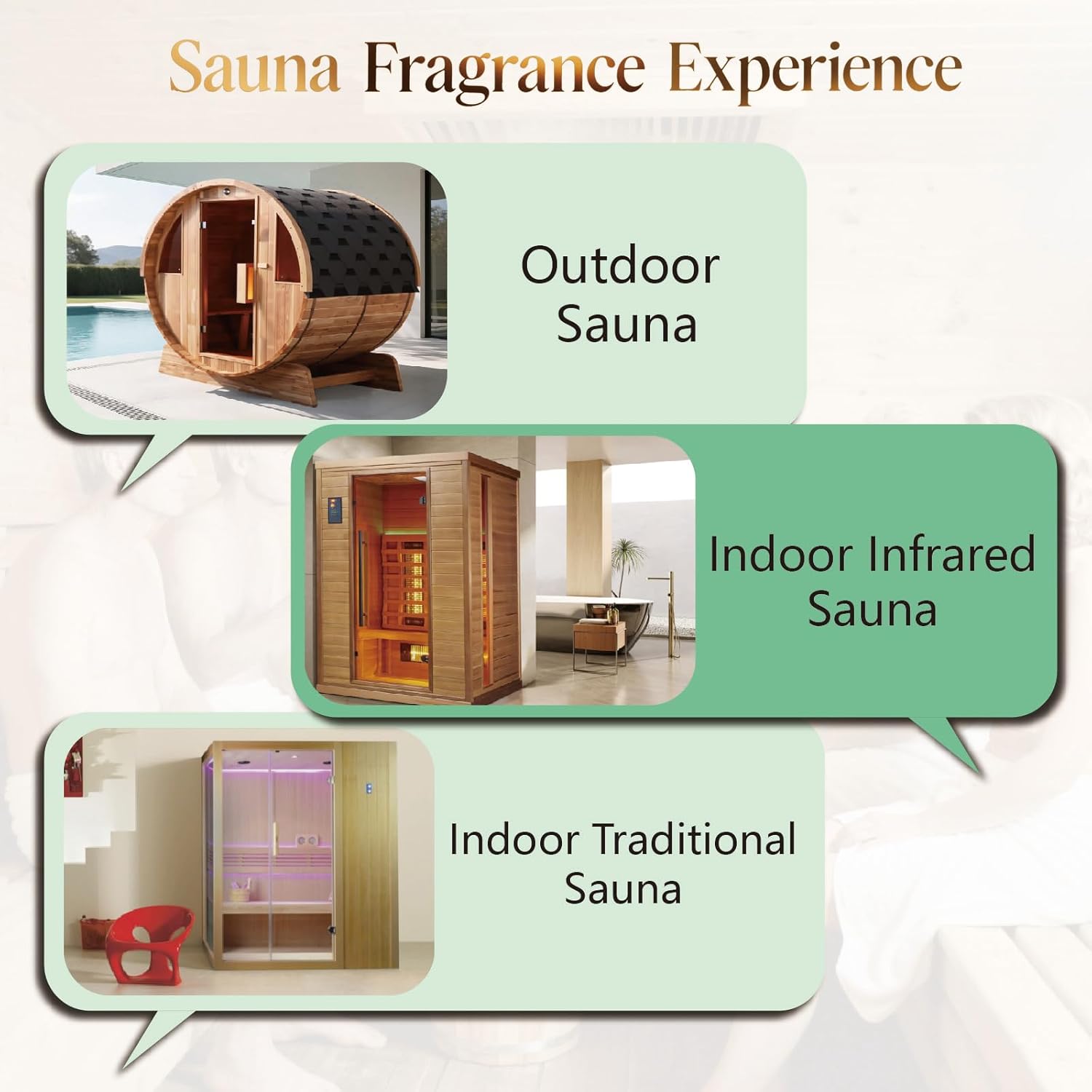 Sauna Essential Oil Cup, Stainless Steel Aroma Bowl, Aroma Diffuser, Premium Hemlock Wood Aroma Holder, Perfect Sauna Accessories