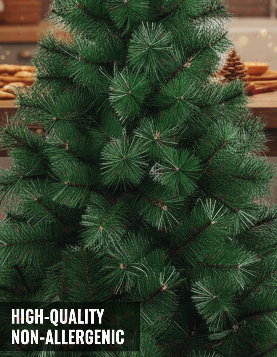 VikriDA 4.5ft Artificial Pine Christmas Tree - Easy Setup! -6