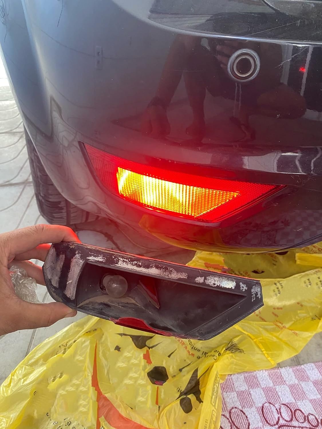 Tail Lamp Car Rear Bumper Fog Light Fog Lamp Cover Reflector with Bulb for Focus for Ecosport Hatchback 2013 2014 2015