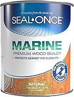 Vista 11 de Seal-Once 7614, impermeabilizante total de madera blanco marinero, lata de 1 galón