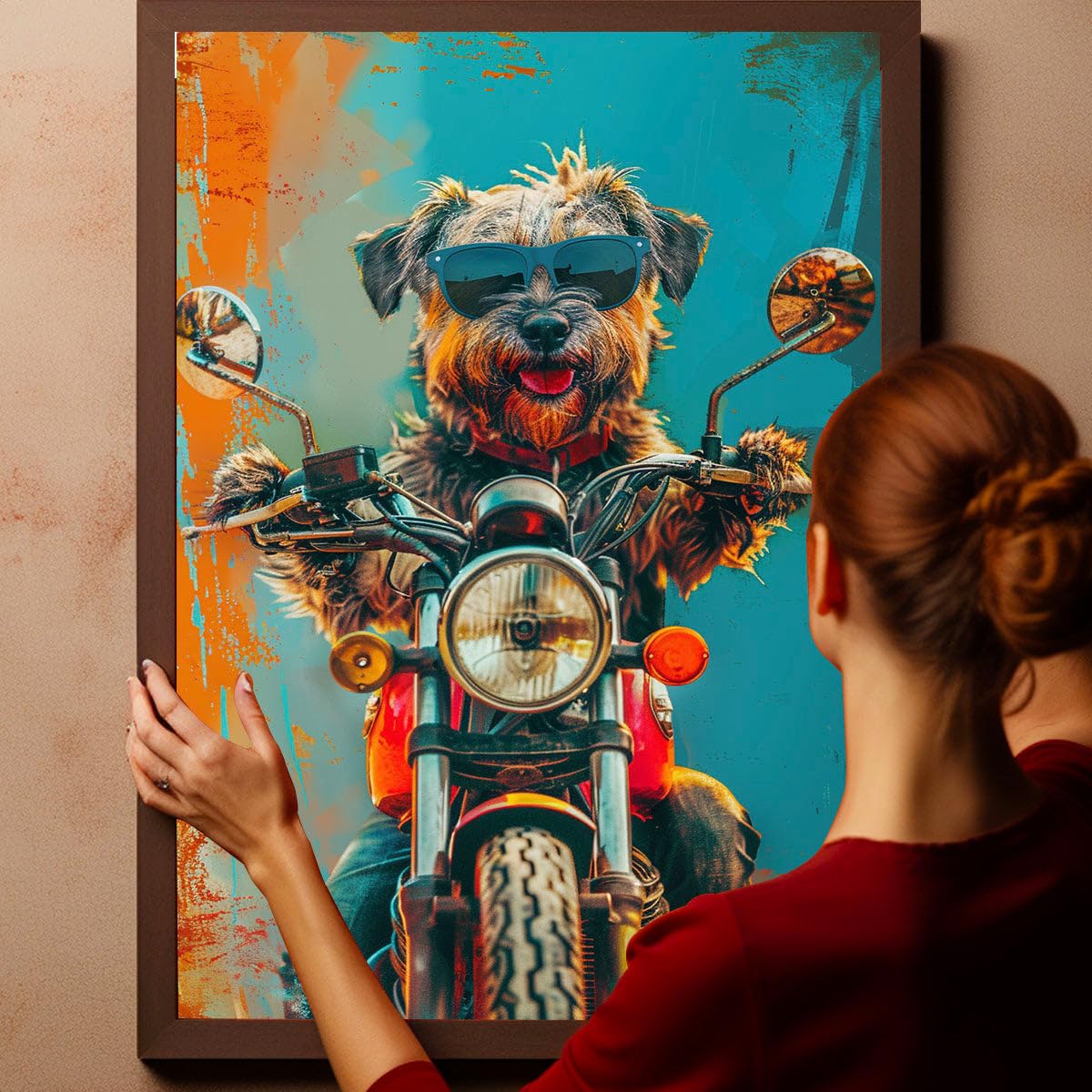 Amazon.com: Generic Thuan Store Border Terrier Dog Riding a