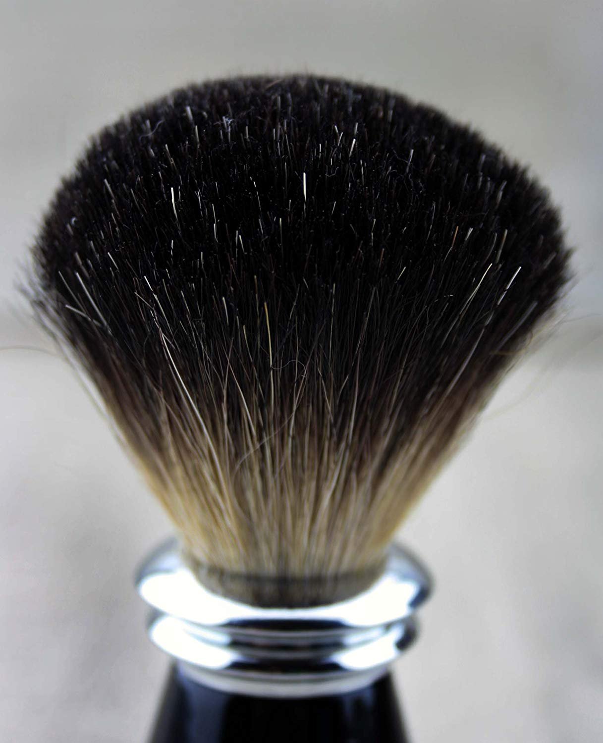 Haryali London Black Luxury - Set di rasatura da uomo con rasoio da barba, pennello da barba, supporto per rasoio e matita per allume