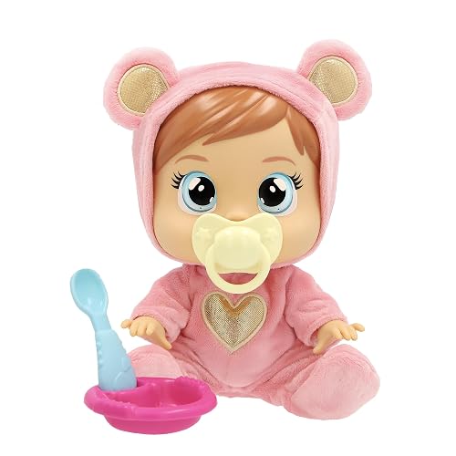 CRY BABIES LOVING CARE Nina Nurturing Doll Loving Care Nina, Cries Real Tears, Soft Pajamas & Includes 4 Accessories Kids Age 3 and Up