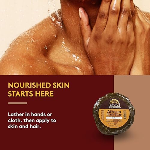 Miniatura 5 de Okay Jabón negro africano de Ghana con manteca de karité 6 onzas
