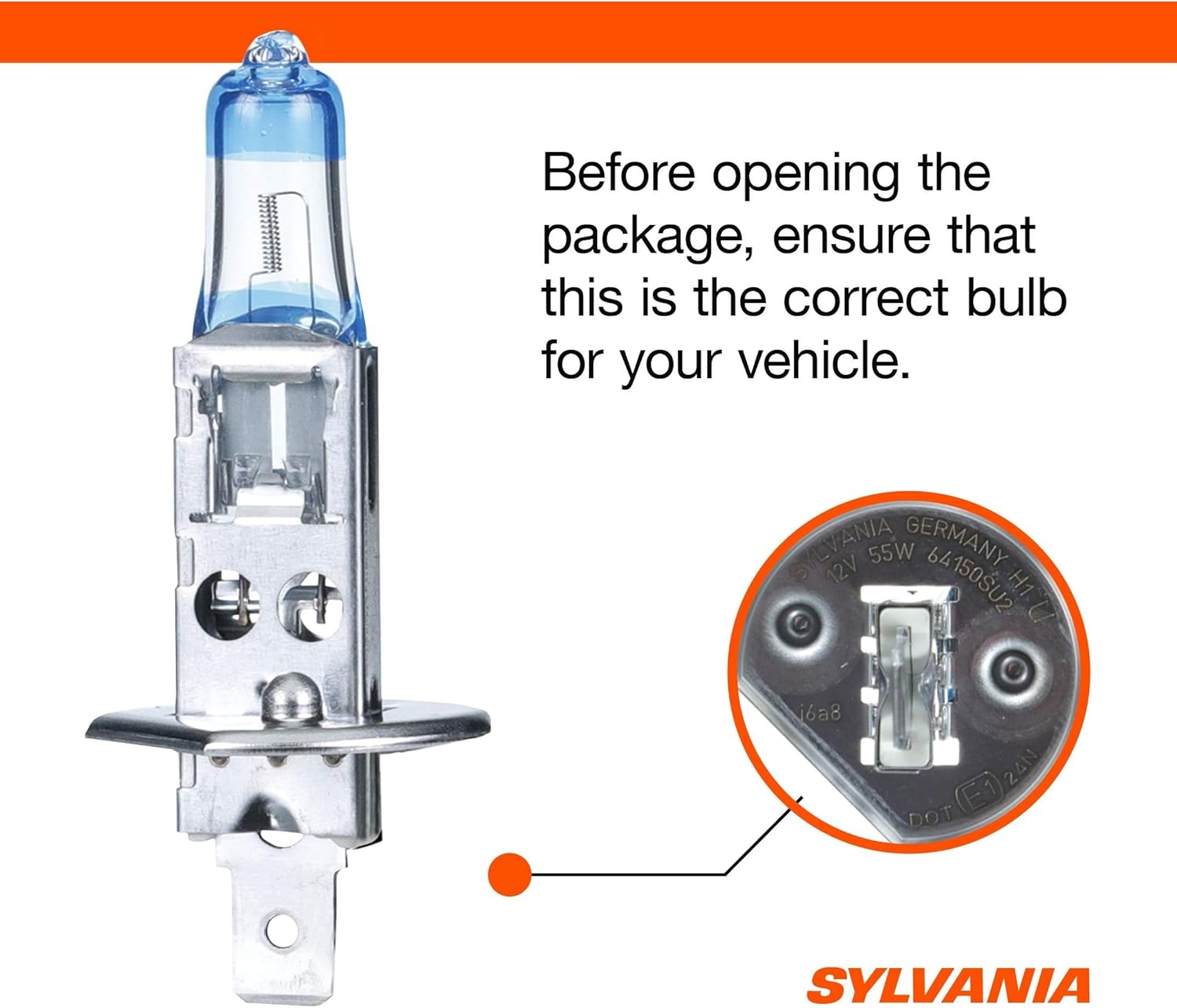 SYLVANIA - H1 SilverStar Ultra - High Performance Halogen Headlight Bulb, High Beam, Low Beam and Fog Replacement Bulb, Brightest Down Road with Whiter Light, Tri-Band Technology (Contains 1 Bulb)