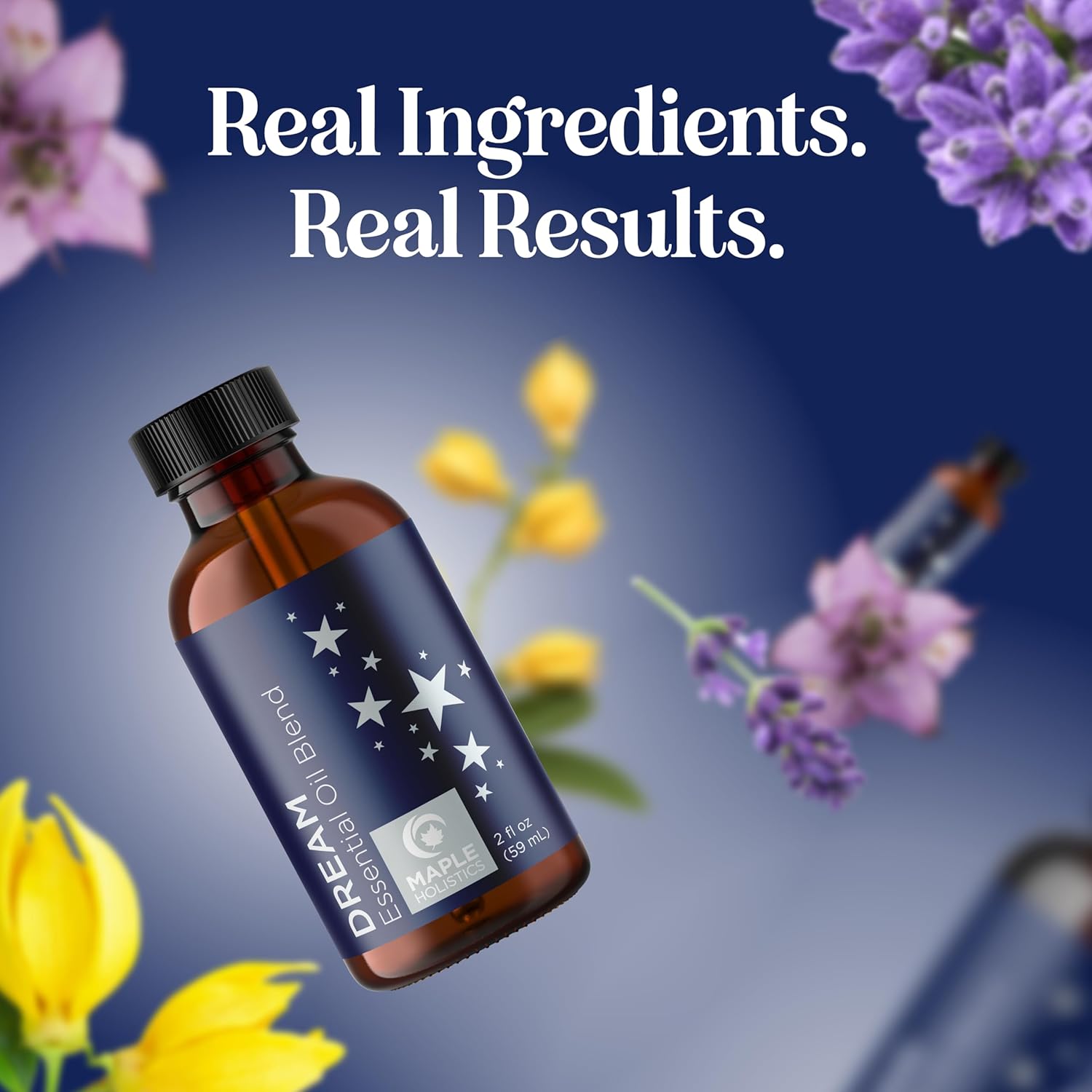 Sleep Essential Oil Blend for Diffuser - Dream Essential Oils for Diffusers Aromatherapy and Relaxation with Clary Sage Ylang-Ylang Roman Chamomile and Lavender for Sleep Time Support (2 Fl Oz) - Image 9