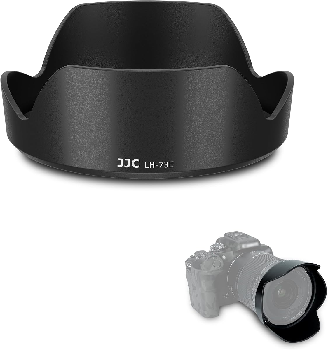 Parasol EW-73E para lentes Canon RF 16-28 mm f/2.8 y RF 15-30 mm f/4.5-6.3 | Reemplaza el parasol Canon EW-73E, diseño reversible, admite filtro/tapa de lente de 67 mm, reduce el destello de la lente y antirrayas, ABS