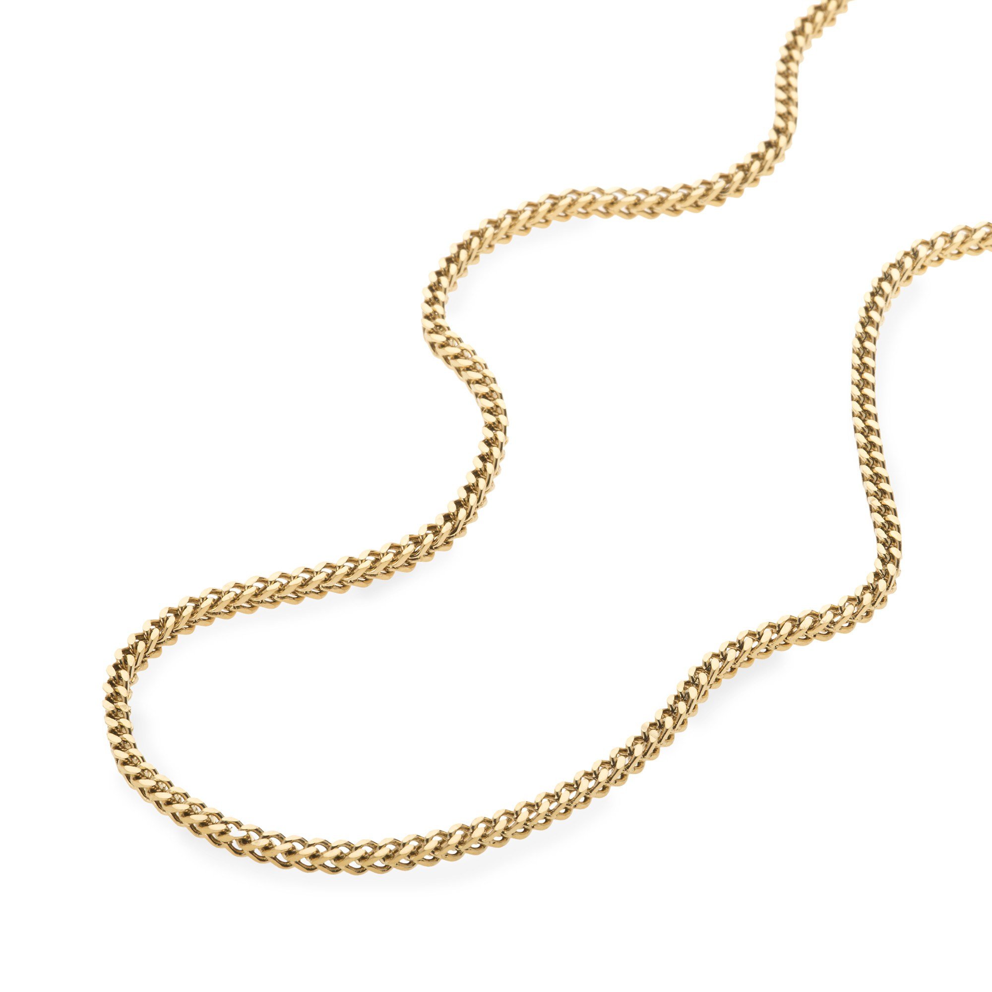 10k Yellow Gold 2mm 3mm Franco Square Box Link Chain Desertcart