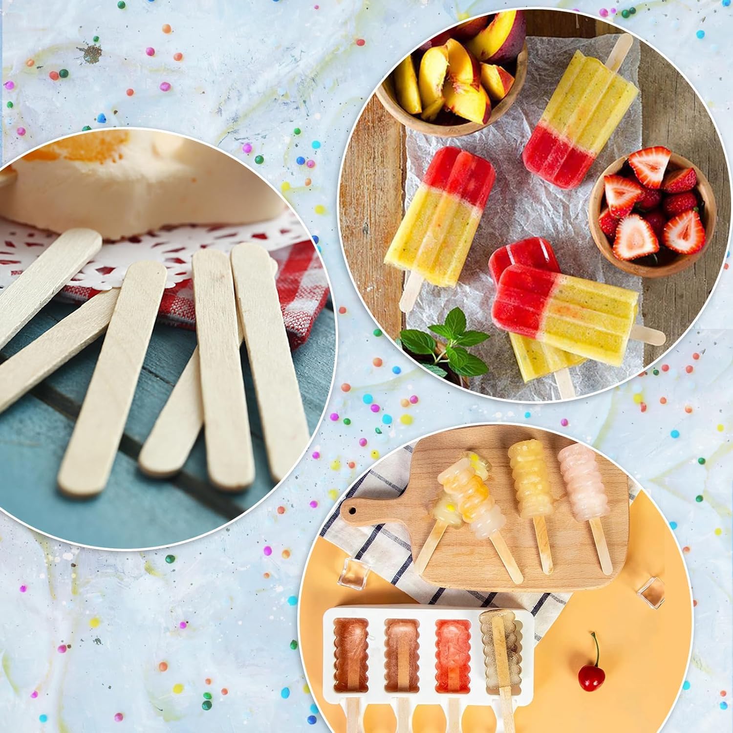 4.5" Craft Ice Cream/Popsicle Sticks/Natural Wood/DIY Projects- Pack of 210