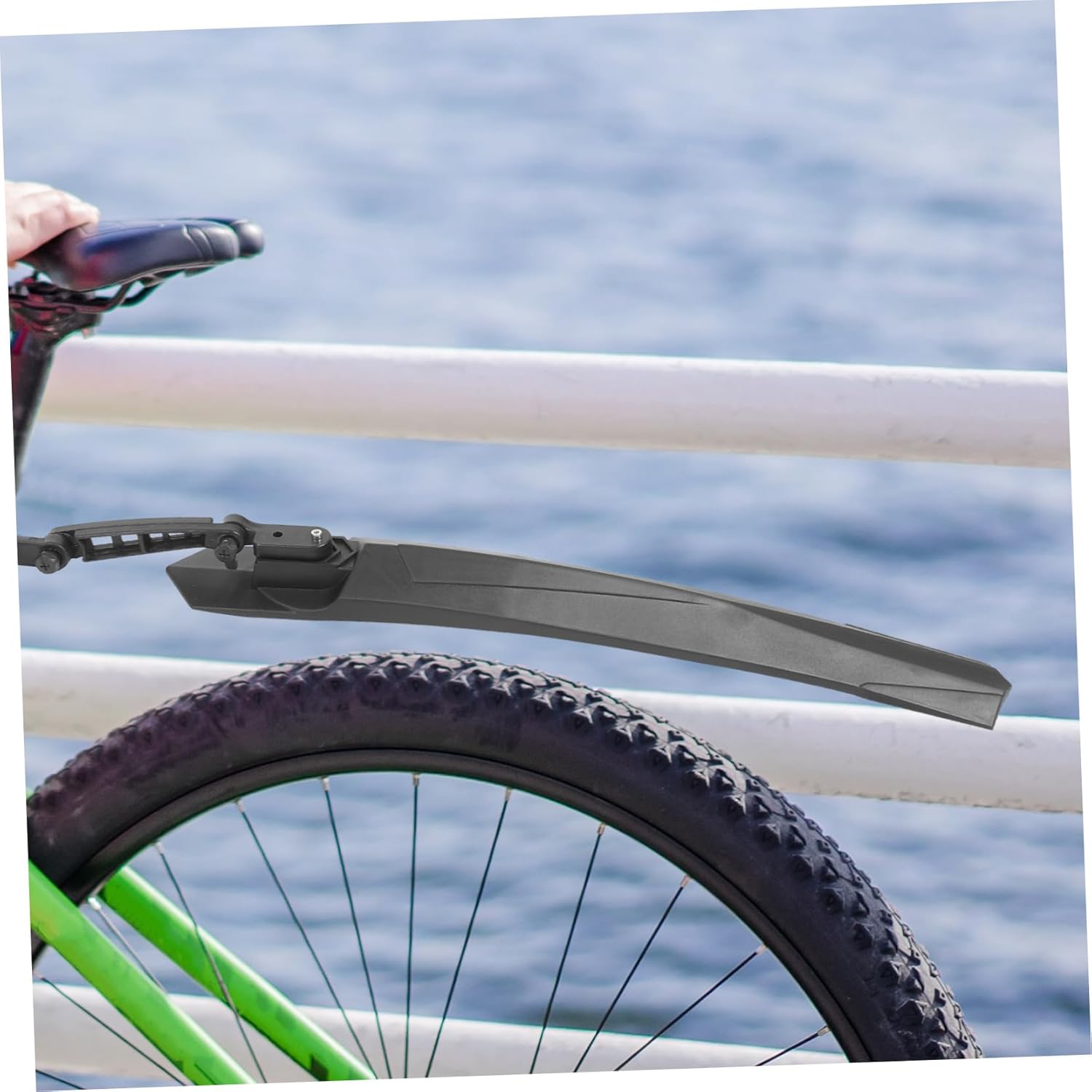 Mikikit Mountain Bike Front and Rear Mud Guard Protector Cycling Waterproof Mudguards Protective Mud Water Rear