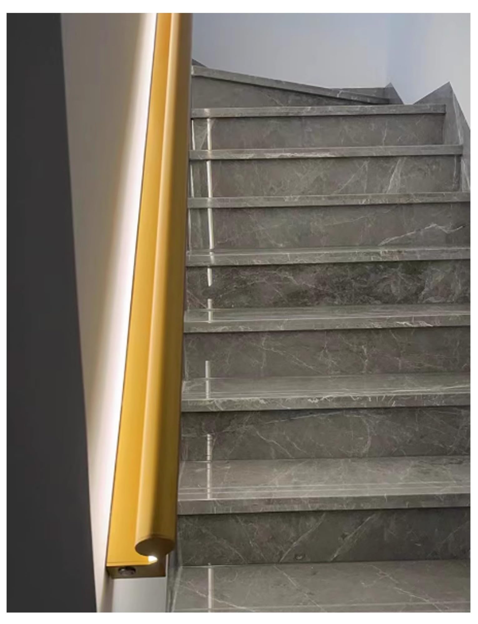 Barandillas para escaleras con canal LED, pasamanos de escalera para interiores y exteriores, para hogares, villas, garajes y edificios comerciales