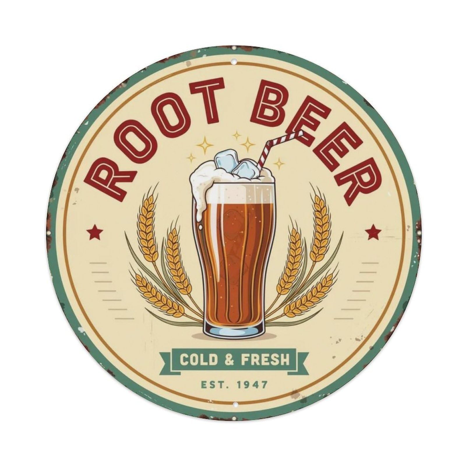 Root Beer Retro Soda Metal Tin Sign Plaque