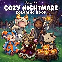 Cozy Nightmare Coloring Book For Cute Horror Lovers