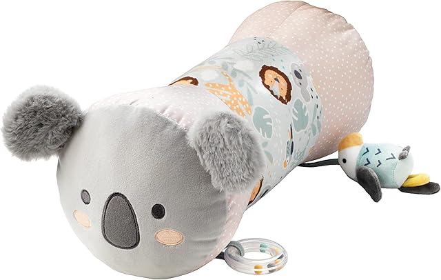 Nuby Animal Adventures Tummy Time Pillow Sensory Toys | Baby-Safe Mirror | Suitable from Birth