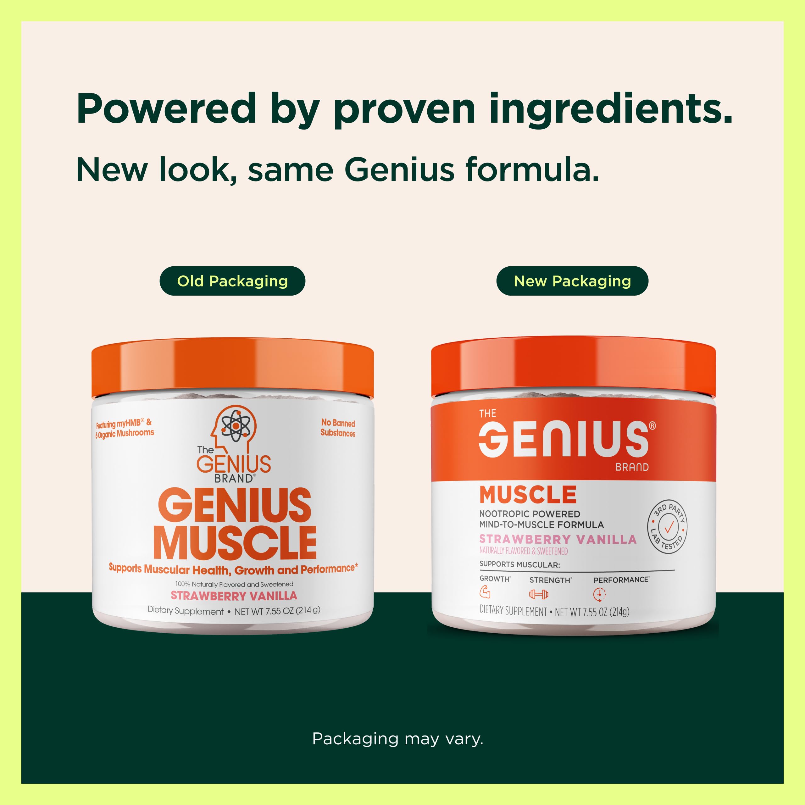 Genius Muscle Health Supplement, Strawberry Vanilla, 30 Servings — Amazon image 4