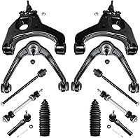 Vista 1 de Detroit Axle – 12 brazos de control superiores e inferiores delanteros con rótulas, barras de unión exteriores e interiores con topes, barras