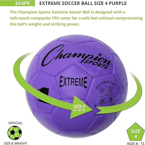 Miniatura 3 de Champion Sports Extreme Series - Pelota de fútbol compuesto Tamaños 3, 4, 5 en varios colores