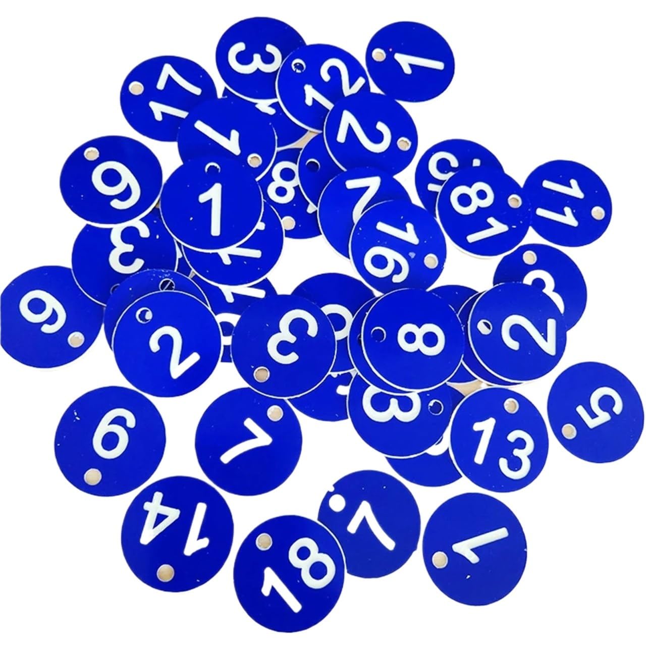 Grawerowane etykiety liczbowe 1-100 sztuk po 100 sztuk