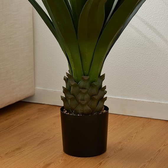 Glitzhome 3.25FT Artficial Agave Plant, 40'' Faux Agave Plant Indoor Lifelile Fake Potted Tree for Home Office Decor