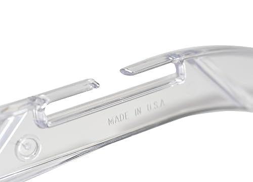 Miniatura 5 de Nahanco 500RCHU - Colgador de plástico transparente tradicional con muescas y ganchos para tirantes y clips delicados, tamaño pequeño, uso