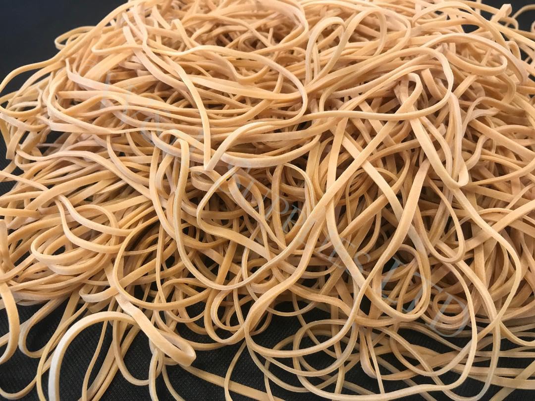 Rubber Elastic Bands Extra Strong - Long 8 Inches 200mm x 3mm (Pack of 200)
