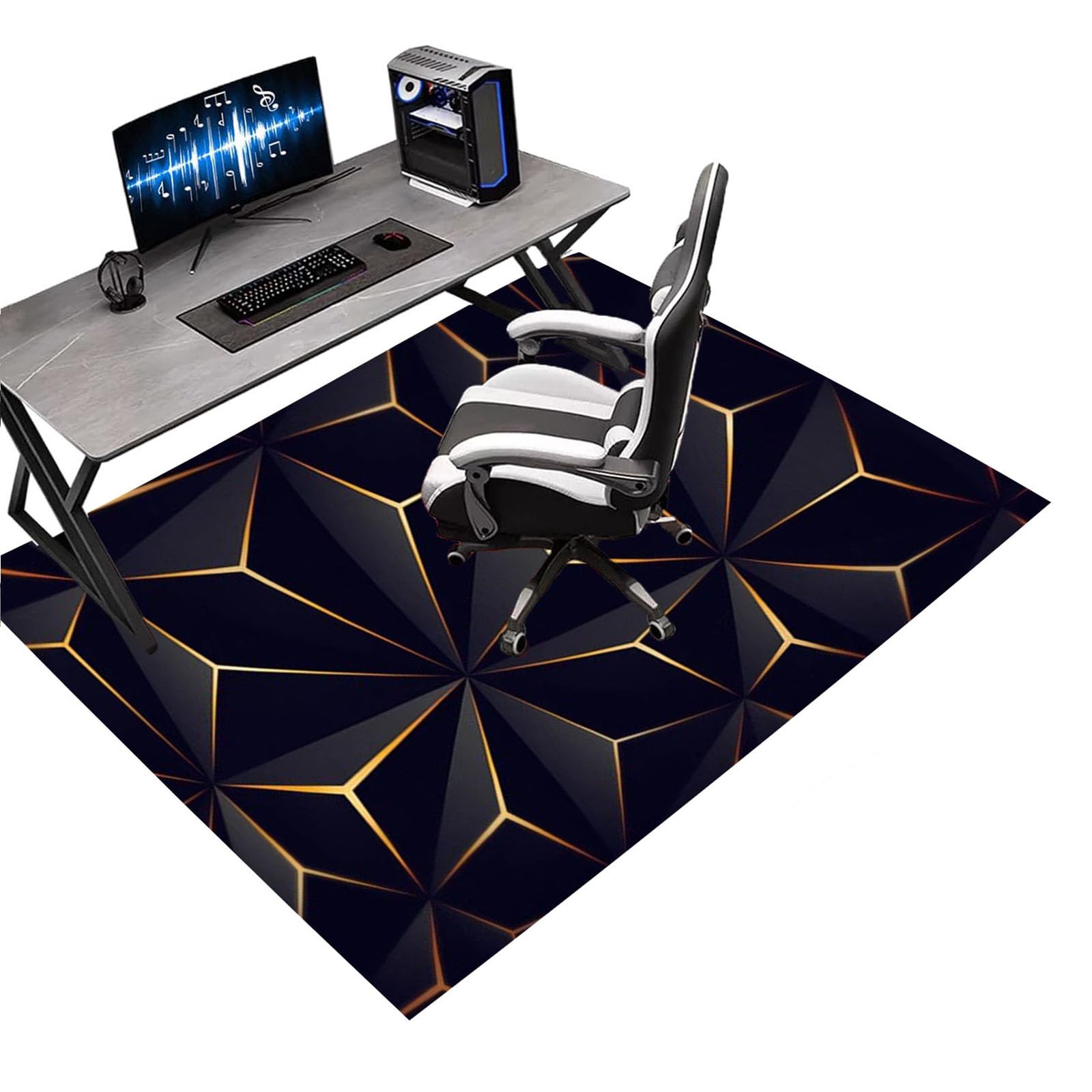 Office Chair Mat for Hardwood Floor Protector, Gaming Chair Mat Non-Slip Floor Mat for Rolling Chair Home,A12,200x300cm