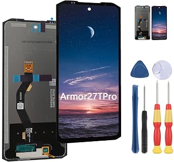 New Display Touch Screen for Ulefone Armor 27T Pro LCD Display Replace Parts with Tools.