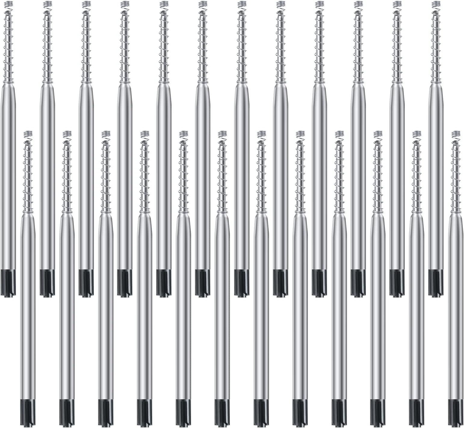 3 X Parker Quink Flow Penna a Sfera Bp Ricarica Black Ink Pennino Medio Nuovo