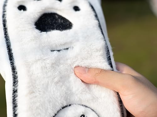 Miniatura 4 de Golf Headcovers Golf Club Head Covers Premium Leather Cat paw Driver Fairway(FW) Wood Hybrid(UT) with Number Tags DR