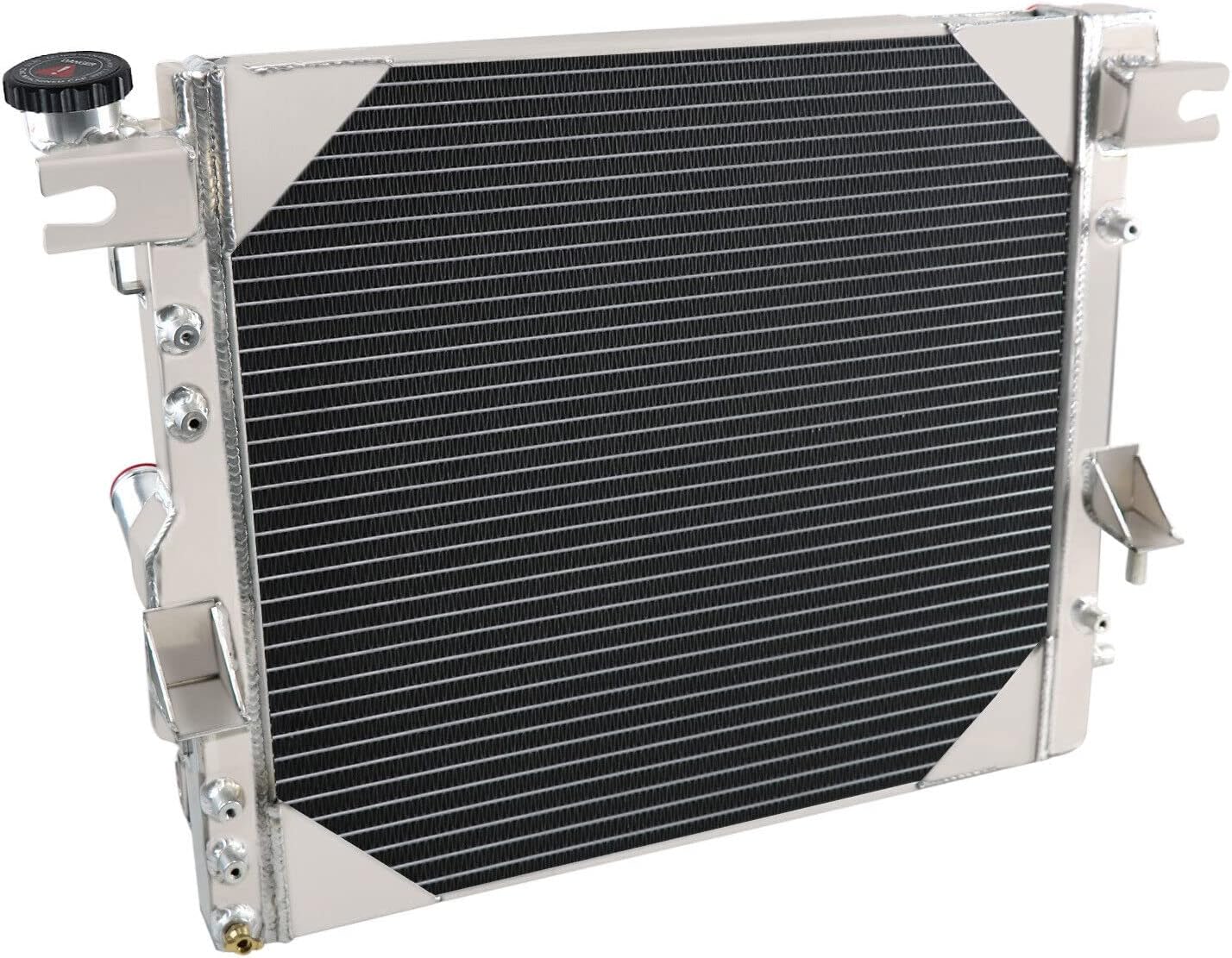 Full Aluminum 3 Row Core Radiator Compatible For 2007-2018 Jeep Wrangler JK 3.6L 3.8L V6 MT 2008 2009 2010 2011 2012 2013 2014 2015 2016 2017