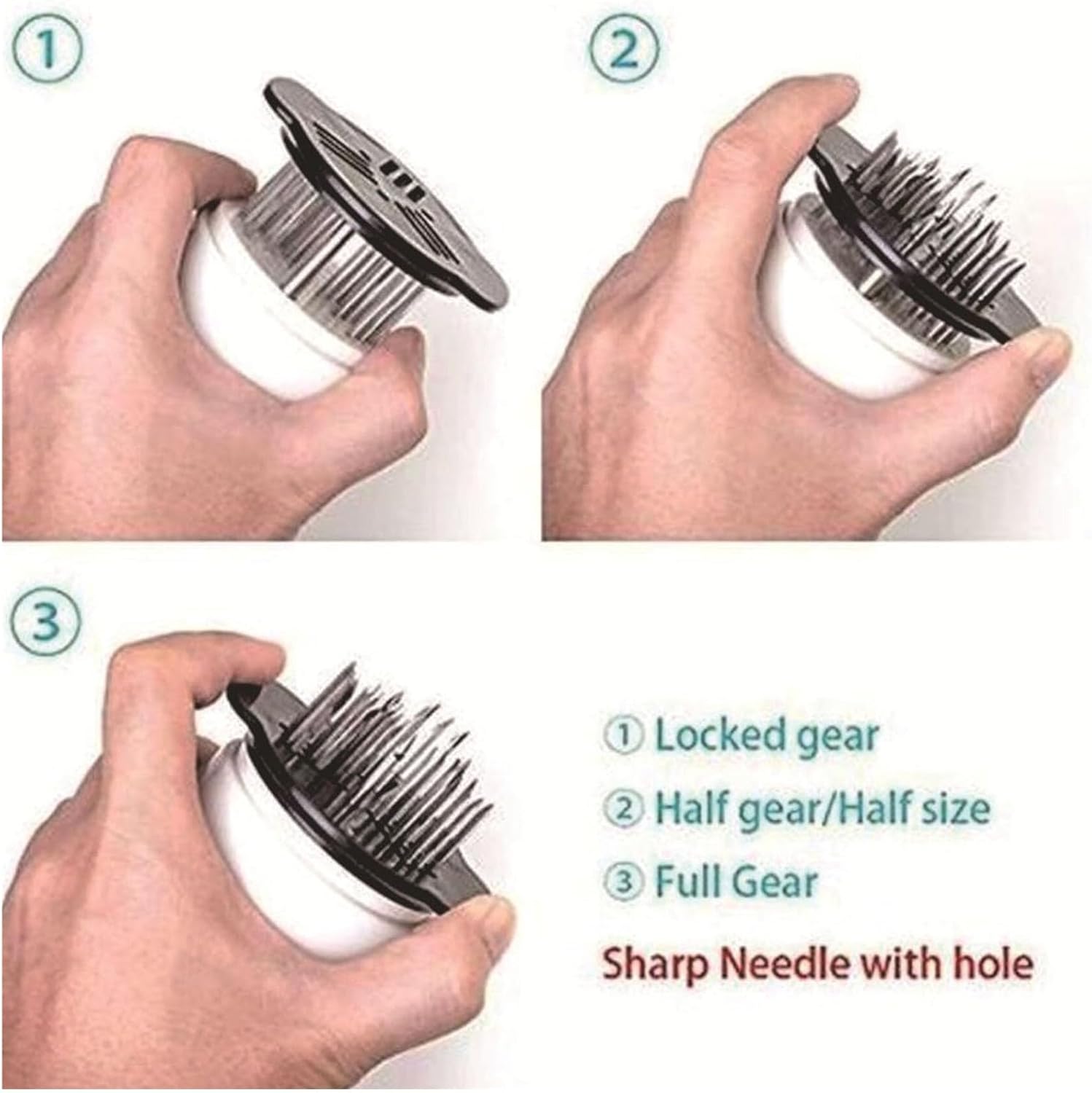 2-in-1 Meat Tenderizer with Marinade Injector,Fast & Even Marinade Injection for Juicy,Boost Cooking Efficiency, Perfect for BBQ(2 Pcs)