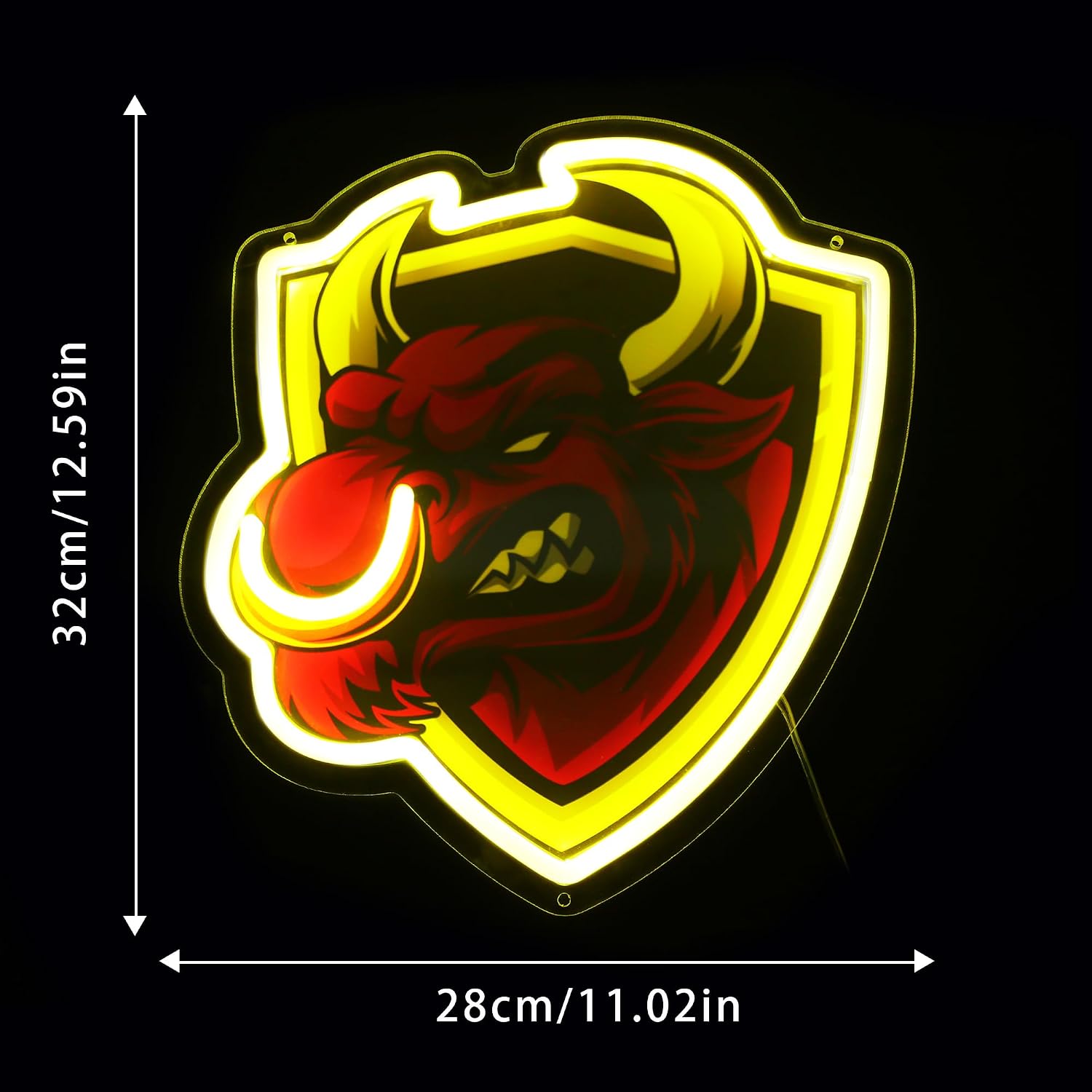Ox Neon Sign Dimmable Acrylic LED Ox Neon Lights for Bedroom image 5