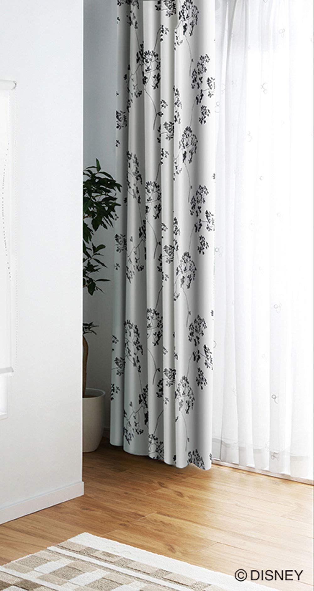 Amazon｜スミノエ(Suminoe) セミオーダーカーテン アイボリー 幅110cm