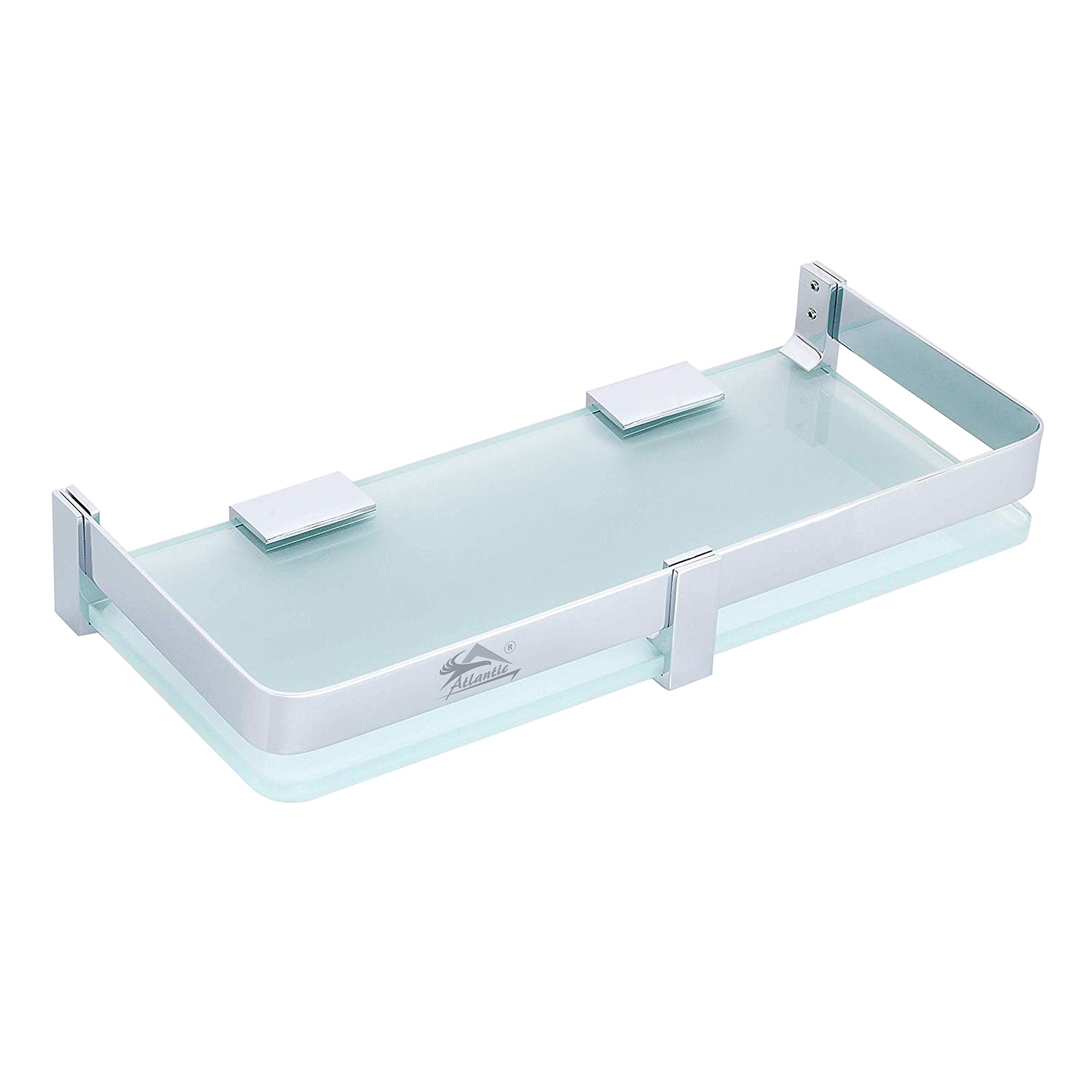 Atlantic Glass Shelf, Multi Purpose Glass Shelves Wall Mount Shelf for Bathroom Bedroom Living Room Office and Kitchen Brass Pack of 1 (Impulse 12"x6") (B07NQQP8W2) Amazon Price History, Amazon Price Tracker