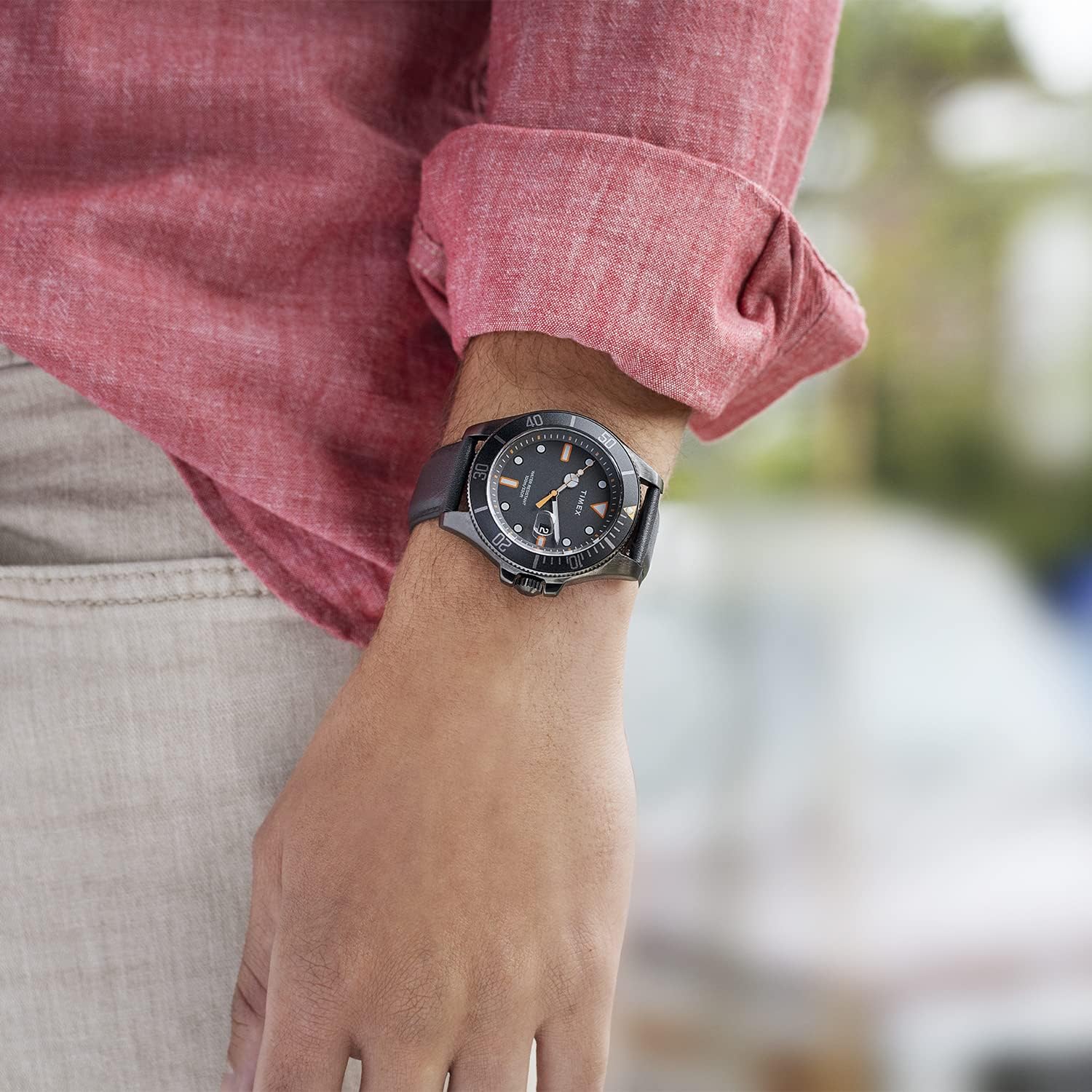 Timex Orologio Uomo Digitale Quarzo TW2V42600VQ – Cronografo Con Bracciale Acciaio Inox, Tachimetro E Data – Ispirato Agli Anni '70