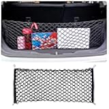 SSNNUU Car Rear Cargo Net with Good Elasticity&Tensile Strength Trunk Organizer for SUV Truck,Ideal Keeps Overlanding Accessories,Car Camping Accessories (M(35.43''x15.74''))